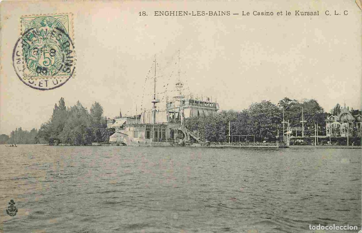 Cartes Postales: France - 95 - Enghien les Bains - Le Casino et le Kursaal - CPA - Oblit&eacute;ration ronde de 1905 - Voir