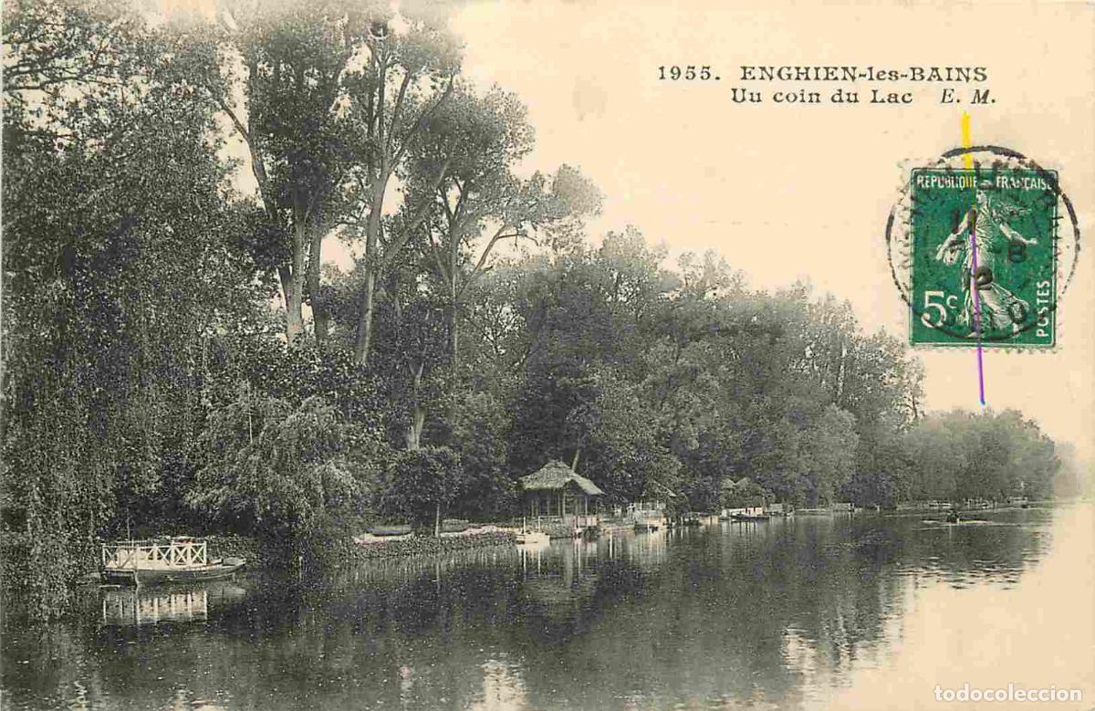 Cartes Postales: France - 95 - Enghien les Bains - Un coin du Lac - CPA - Oblit&eacute;ration ronde de 1912 - Voir Scans Rec