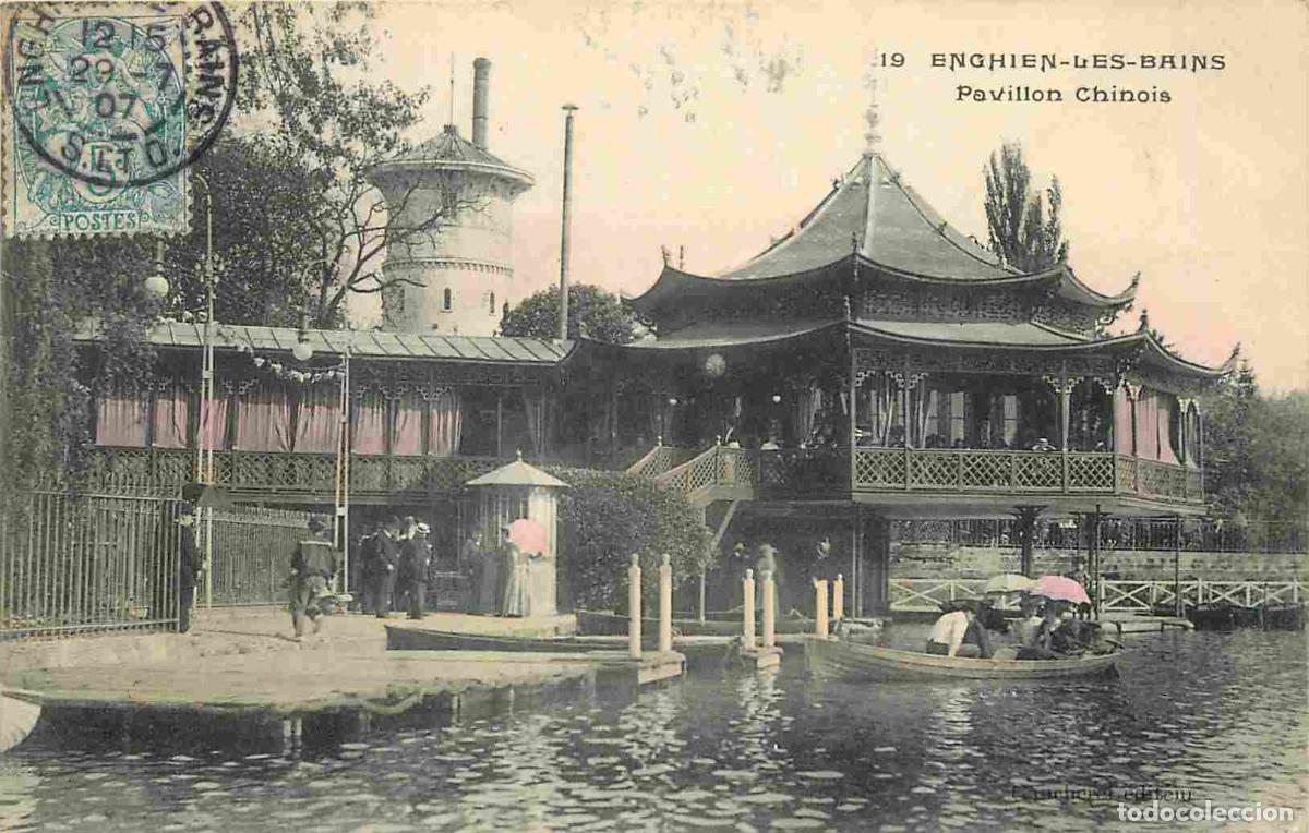 Cartes Postales: France - 95 - Enghien les Bains - Pavillon Chinois - Anim&eacute;e - Coloris&eacute;e - CPA - Oblit&eacute;ration ronde d