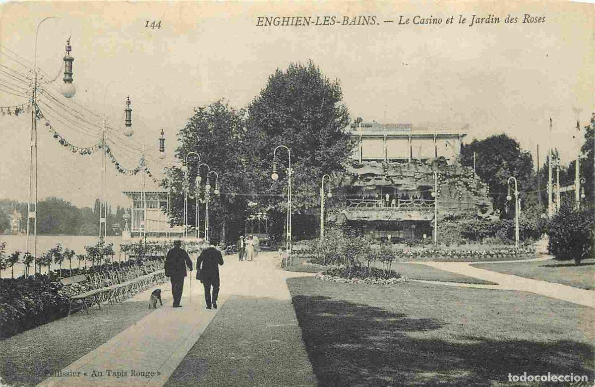 Cartes Postales: France - 95 - Enghien les Bains - Le Casino et le Jardin des Roses - Anim&eacute;e - CPA - Voir Scans Recto