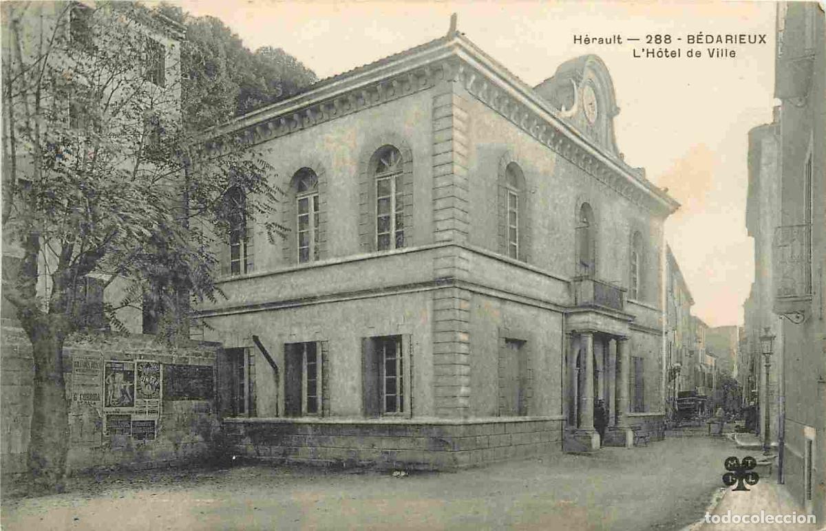 Postais: France - 34 - B&eacute;darieux - Hotel de Ville - Correspondance - CPA - Oblit&eacute;ration ronde de 1905 - Voir