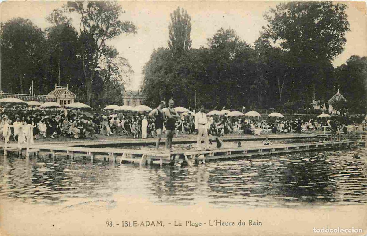 Postais: France - 95 - L'Isle Adam - La Plage - L'Heure du Bain - Anim&eacute;e - CPA - Voir Scans Recto-Verso