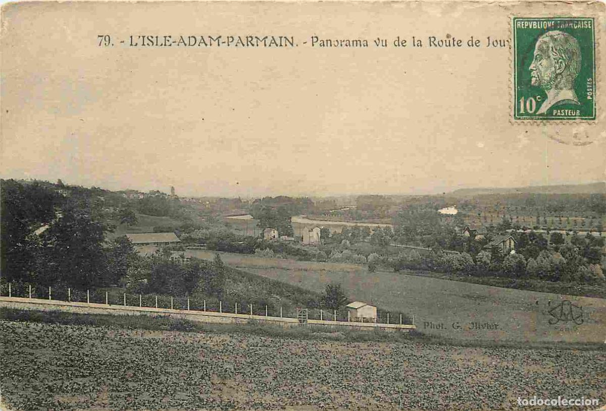 Postais: France - 95 - L'Isle Adam - Panorama sur de la Route de Jouy - CPA - Oblit&eacute;ration ronde de 1923 - Vo