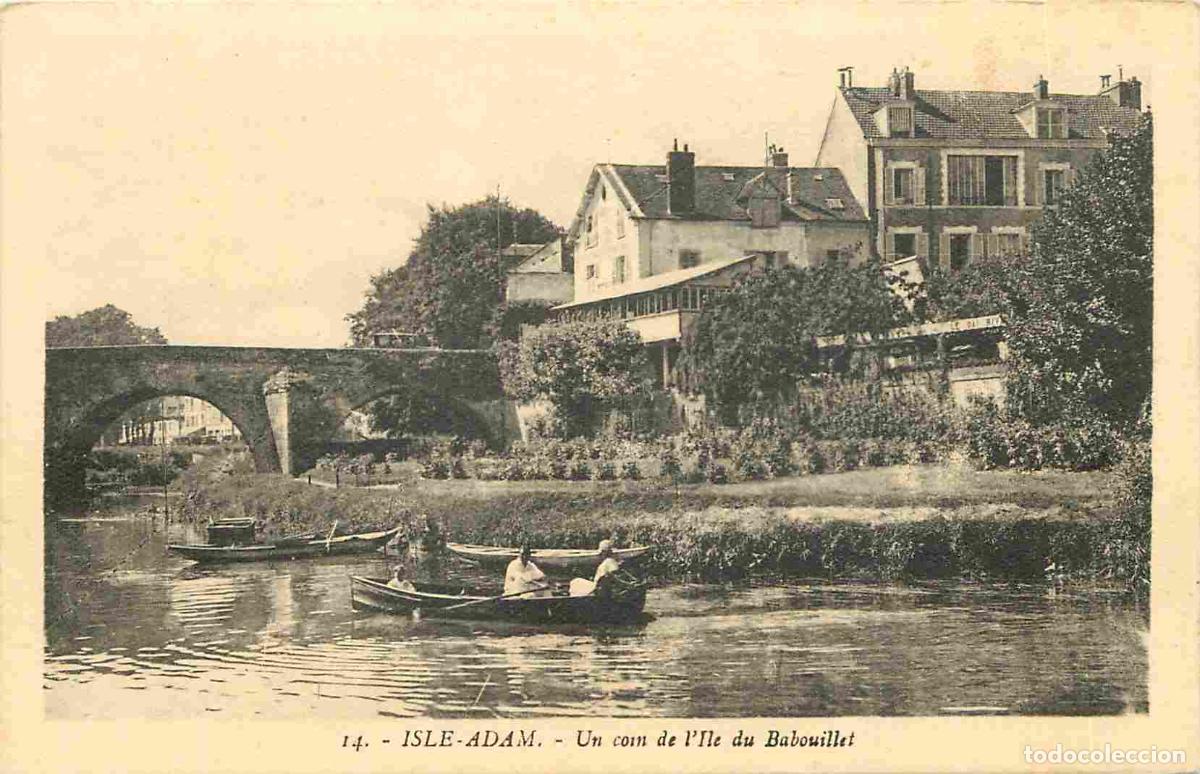 Postais: France - 95 - L'Isle Adam - Un coin de l'Ile du Babouillet - Anim&eacute;e - Canotage - CPA - Voir Scans Re