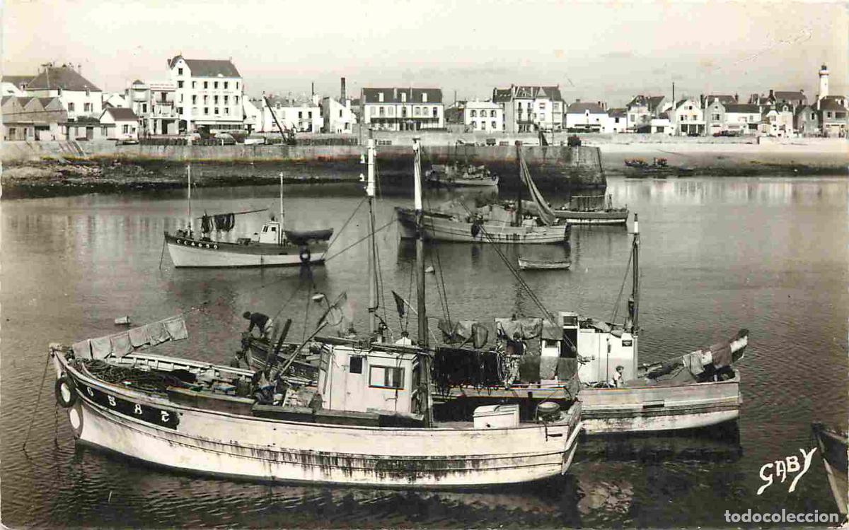 Postais: France - 56 - Presqu'Ile de Quiberon - Sardiniers &agrave; .Port Maria - Bateaux - Carte Dentel&eacute;e - CPSM fo