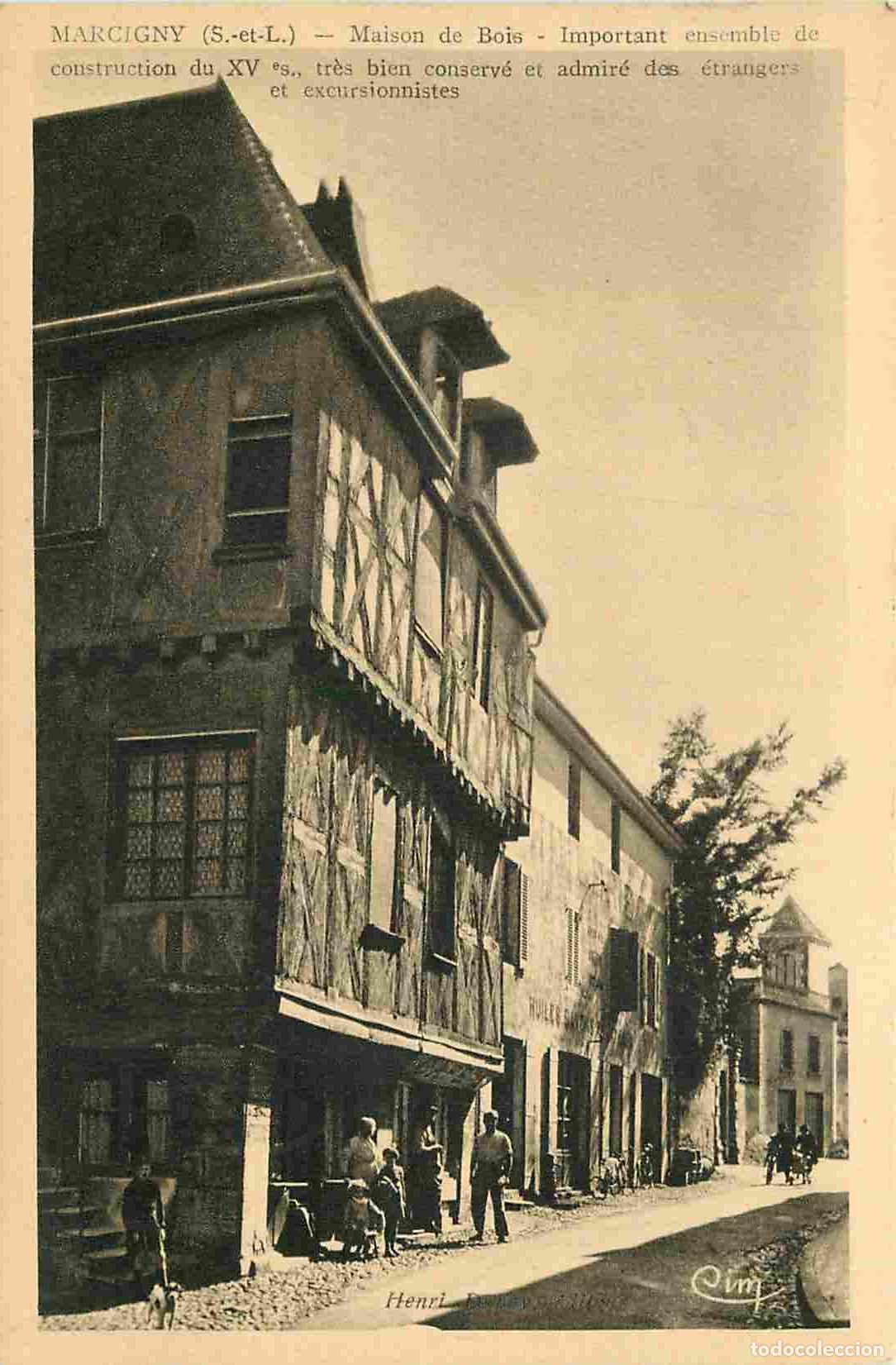 Cartes Postales: France - 71 - Marcigny - La Maison de bois - Anim&eacute;e - CPA - Voir Scans Recto-Verso