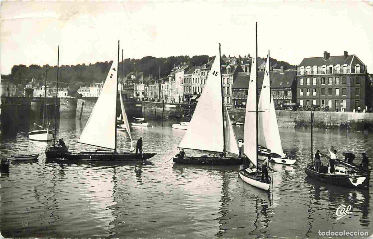 Postcards: France - 76 - Saint Val&eacute;ry en Caux - Bateaux de Plaisance dans le Port - Anim&eacute;e - Carte Dentel&eacute;e - C