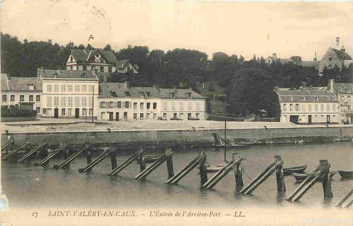 Postcards: France - 76 - Saint Val&eacute;ry en Caux - L'entr&eacute;e de l'arri&egrave;re Port - Correspondance - CPA - Oblit&eacute;ratio