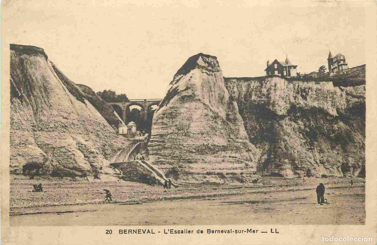 Postcards: France - 76 - Berneval - L'Esoalier de Berneval-sur-Mer - Anim&eacute;e - CPA - Voir Scans Recto-Verso
