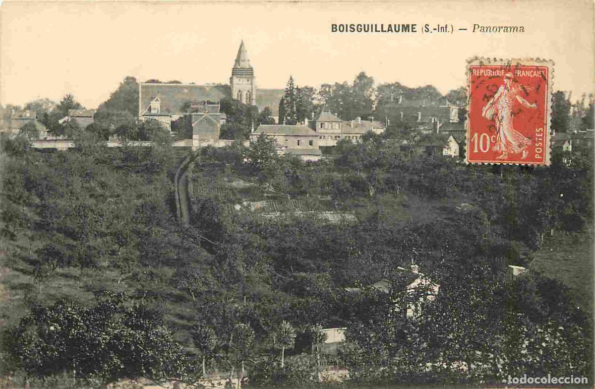Postcards: France - 76 - Boisguillaume - Panorama - Correspondance - CPA - Oblit&eacute;ration ronde de 1913 - Voir Sc