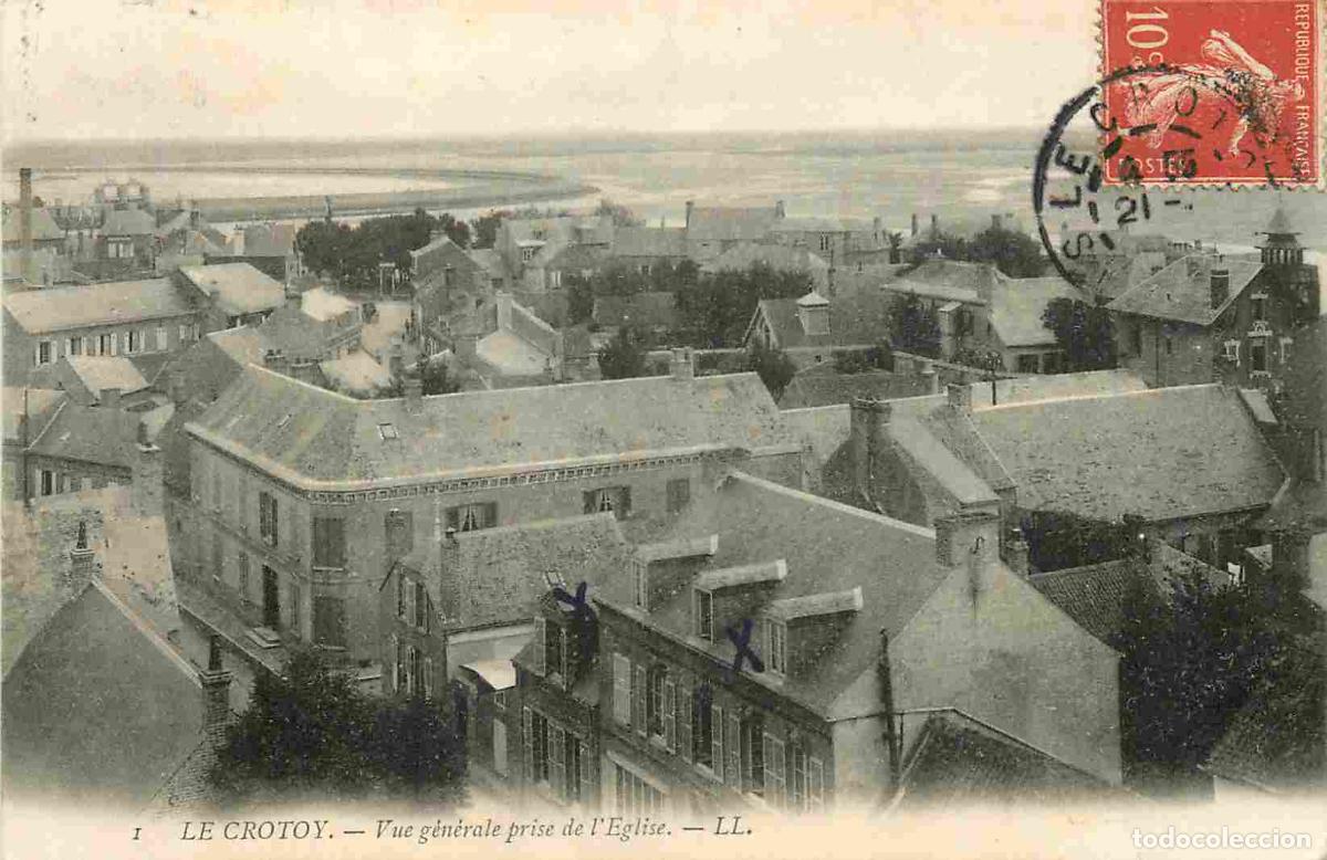 Postcards: France - 80 - Le Crotoy - Vue G&eacute;n&eacute;rale prise de l'Eglise - Correspondance - CPA - Voyag&eacute;e en 1907 -