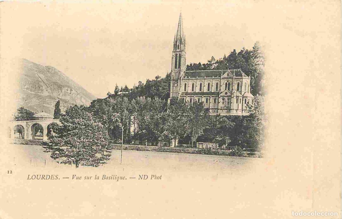 Cartes Postales: France - 65 - Lourdes - Vue sur la Basilique - Pr&eacute;curseur - CPA - Voir Scans Recto-Verso