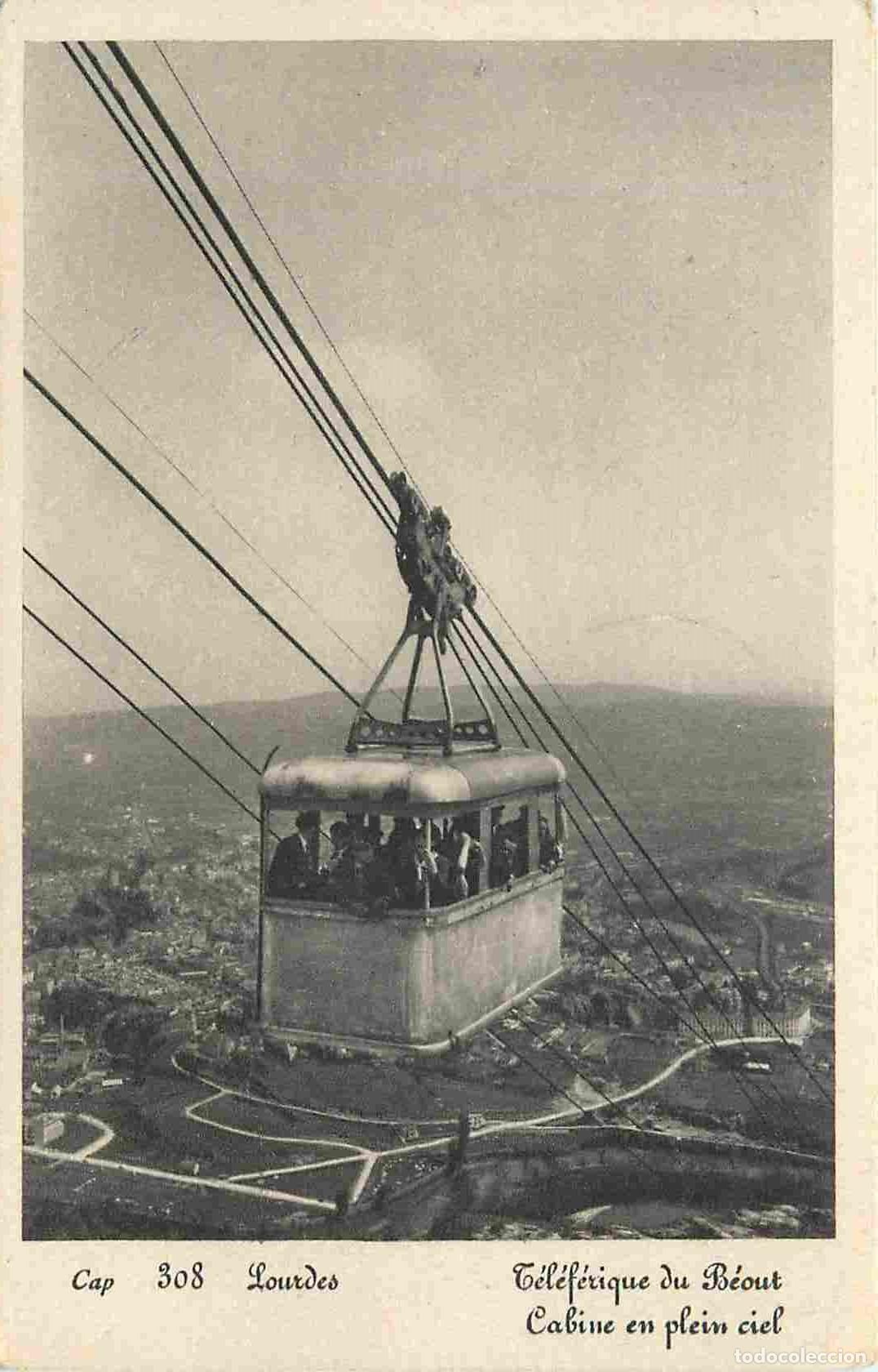 Cartes Postales: France - 65 - Lourdes - T&eacute;l&eacute;ph&eacute;rique du B&eacute;out - Cabine en plein ciel - Anim&eacute;e - CPA - Voir Scans Rec