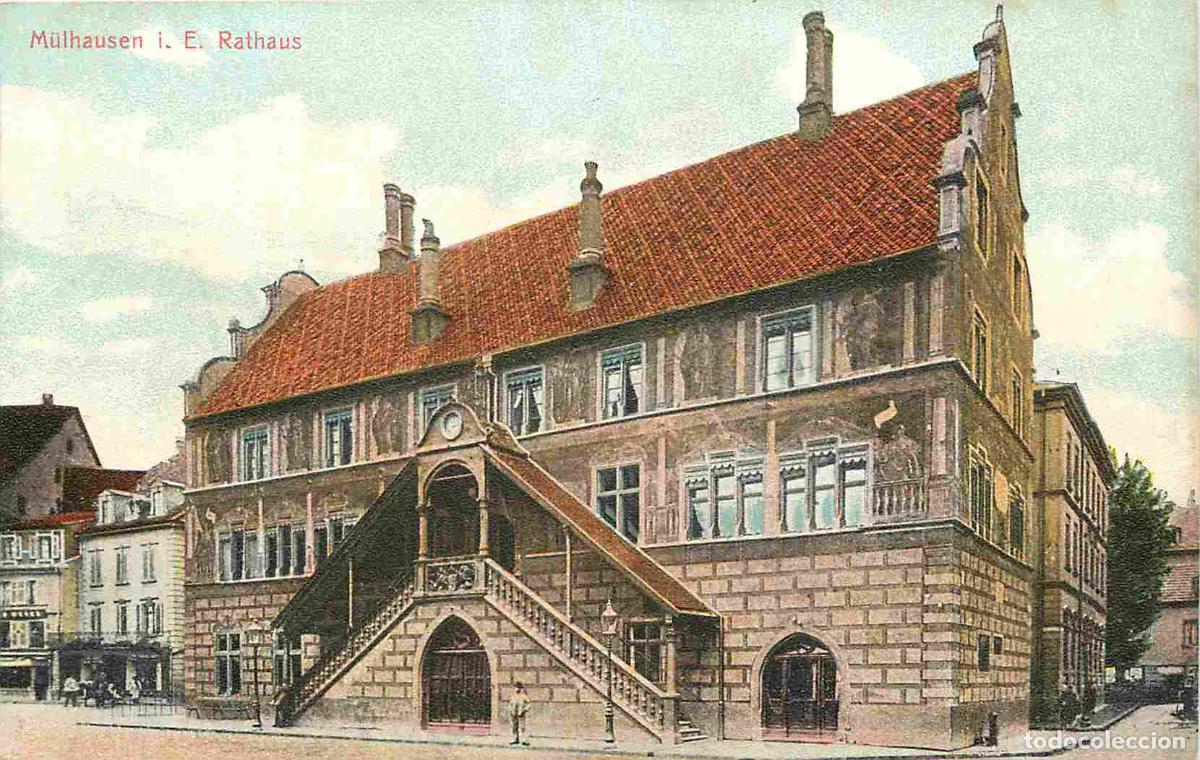 Cartes Postales: France - 68 - Mulhouse - Mulhausen - Rathaus - Coloris&eacute;e - CPA - Voir Scans Recto-Verso