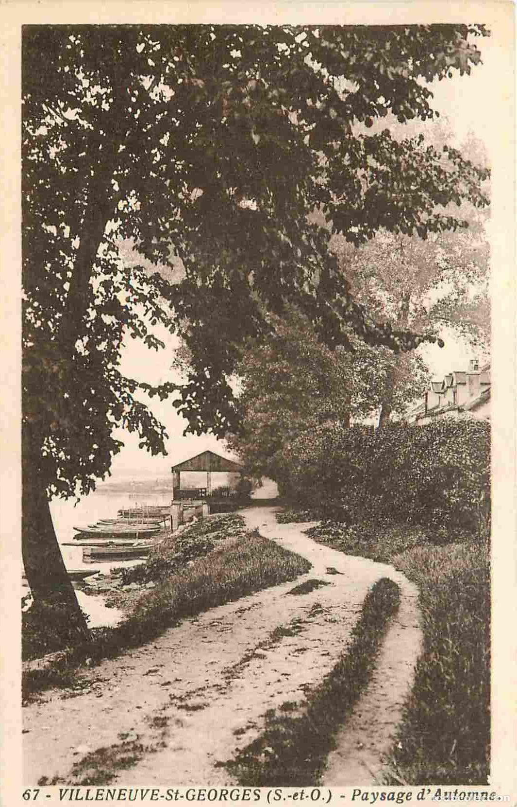 Postcards: France - 94 - Villeneuve Saint Georges - Paysage d'Automne - Correspondance - CPA - Voir Scans Recto