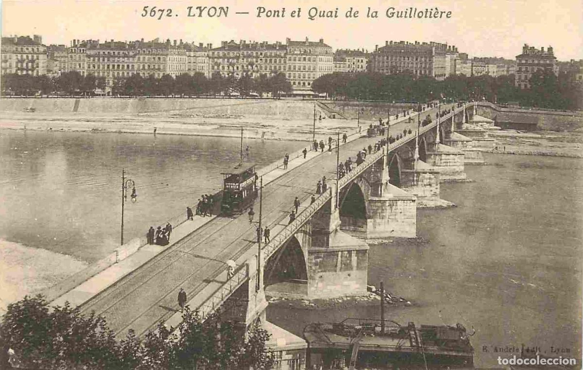 Postcards: France - 69 - Lyon - Pont et Quai de la Guilloli&egrave;re - CPA - Voyag&eacute;e en 1927 - Voir Scans Recto-Verso