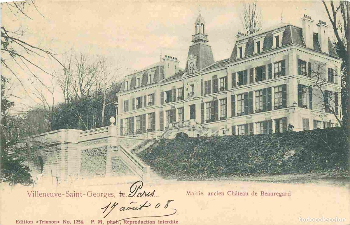 Postcards: France - 94 - Villeneuve Saint Georges - Mairie - ancien Ch&acirc;teau de Beauregard - CPA - Voyag&eacute;e en 19