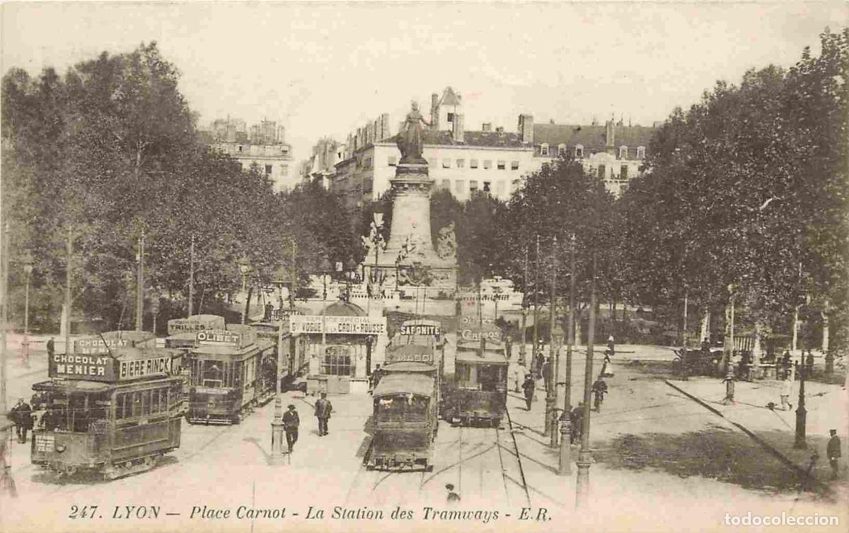 Postcards: France - 69 - Lyon - Place Carnot - Station des Tramways - Anim&eacute;e - CPA - Voir Scans Recto-Verso