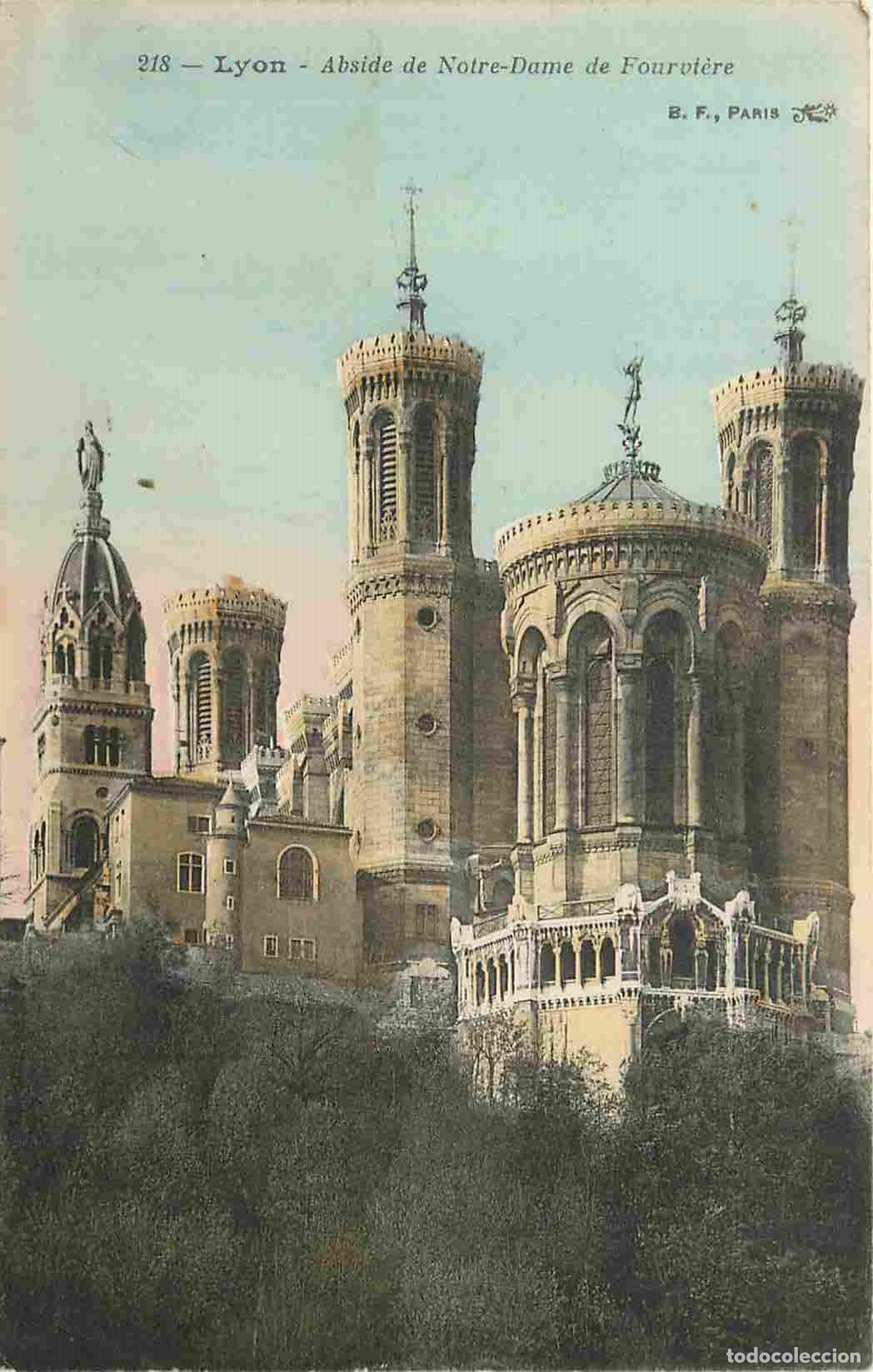Postcards: France - 69 - Lyon - Abside de Notre Dame de Fourvi&egrave;re - Coloris&eacute;e - Correspondance - CPA - Voyag&eacute;e