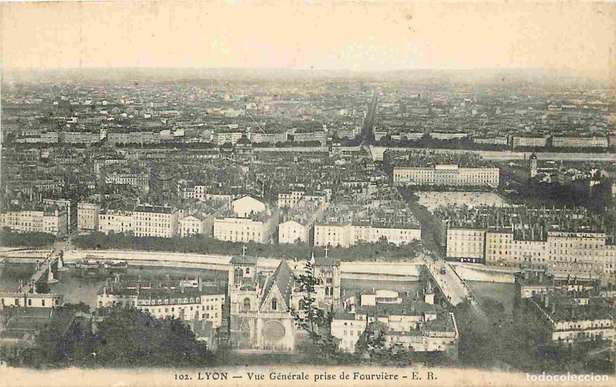 Postcards: France - 69 - Lyon - Vue G&eacute;n&eacute;rale prise de Fourvi&egrave;re - CPA - Voyag&eacute;e en 1915 - Voir Scans Recto-Vers