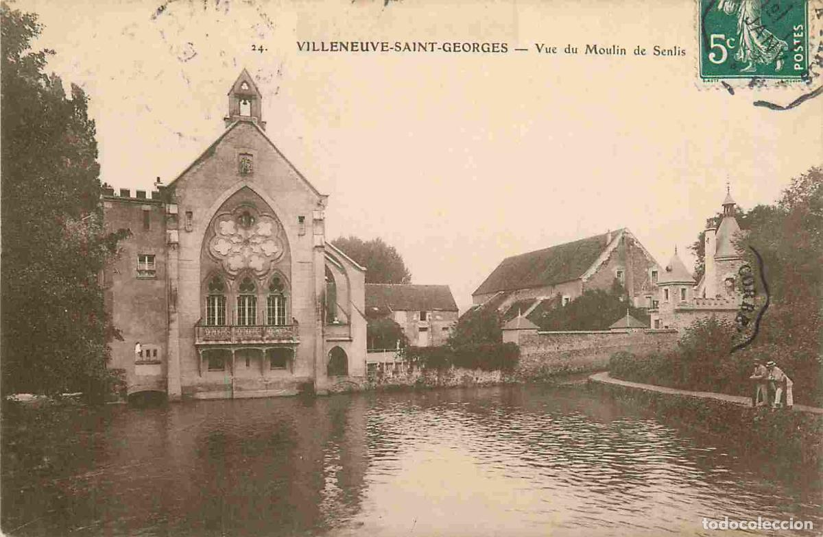 Postais: France - 94 - Villeneuve Saint Georges - Vue du Moulin de Senlis - Anim&eacute;e - CPA - Oblit&eacute;ration ronde