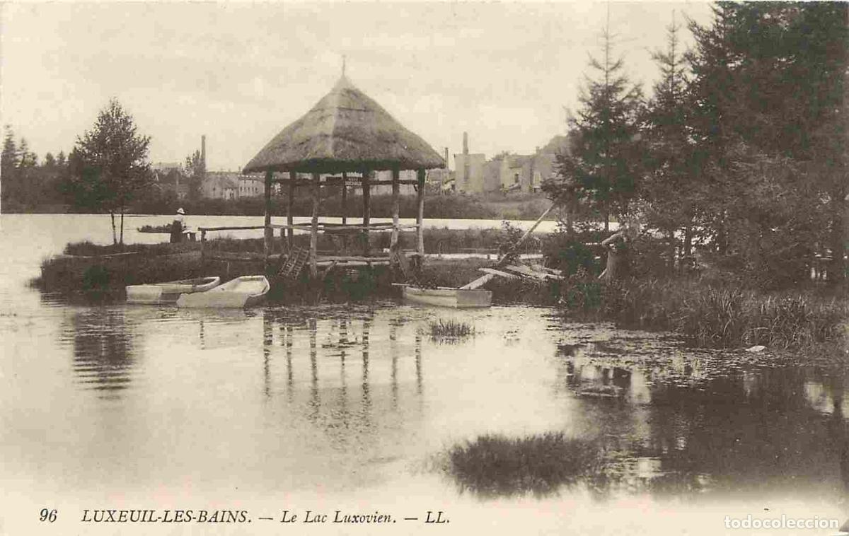 Postais: France - 70 - Luxeuil les Bains - Le Lac Luxovien - Anim&eacute;e - CPA - Etat Carte provenant d'un Carnet