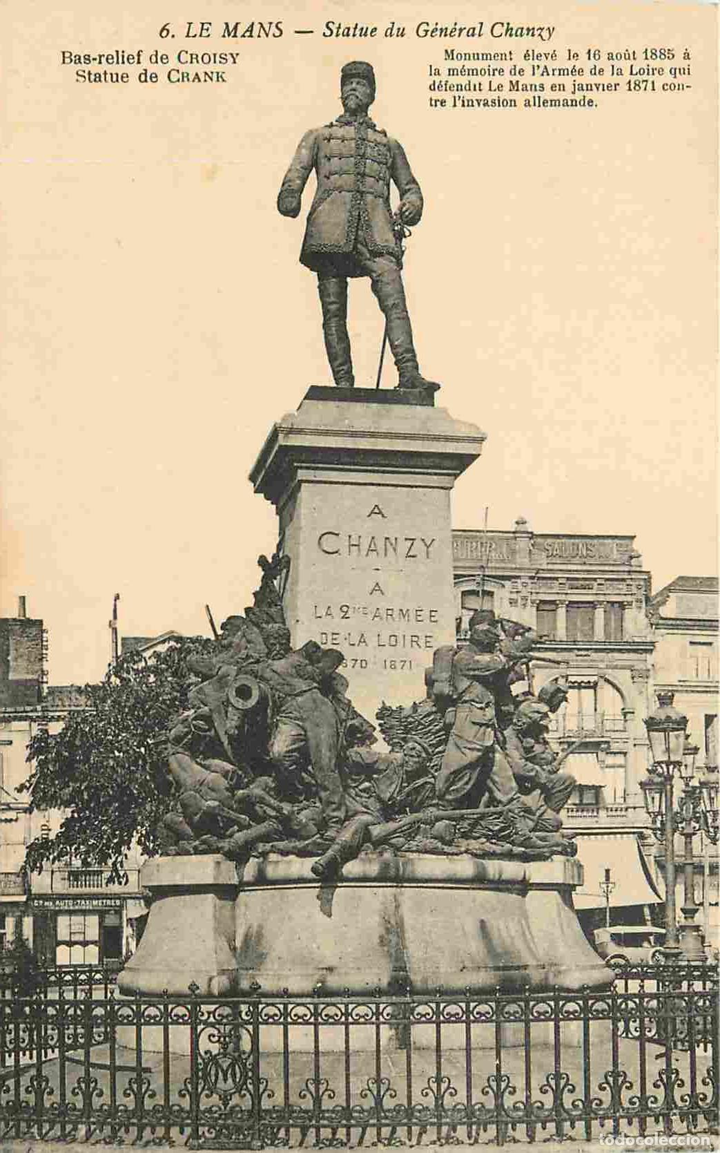 Postais: France - 72 - Le Mans - Statue du g&eacute;n&eacute;ral Chanzy - Place de la R&eacute;publique - CPA - Voir Scans Recto-V