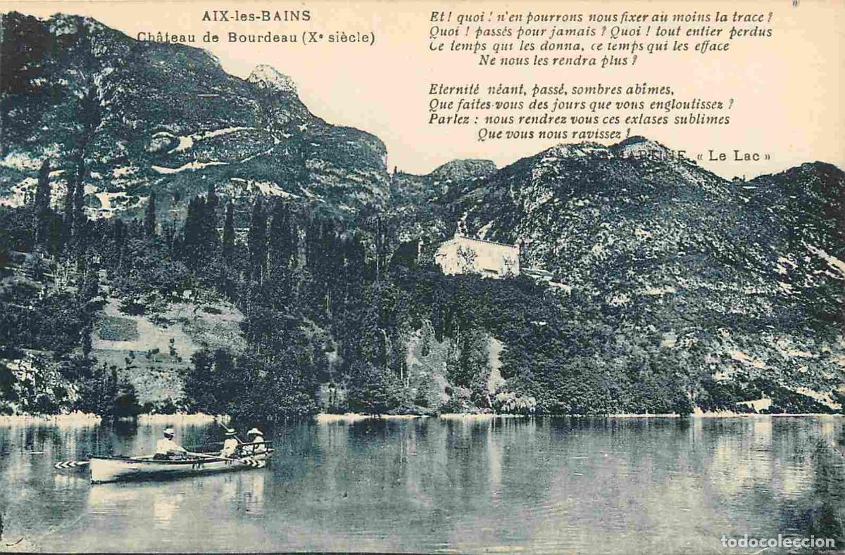 Postales: France - 73 - Aix les Bains - Ch&acirc;teau de Bourdeau - Anim&eacute;e - Canotage - CPA - Voir Scans Recto-Verso