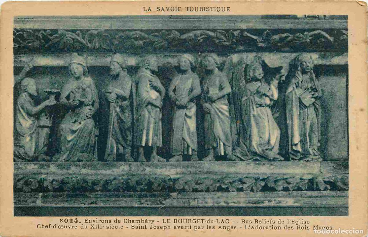 Postales: France - 73 - Le Bourget du Lac - Bas reliefs de l'Eglise - Art Religieux - CPA - Voir Scans Recto-V