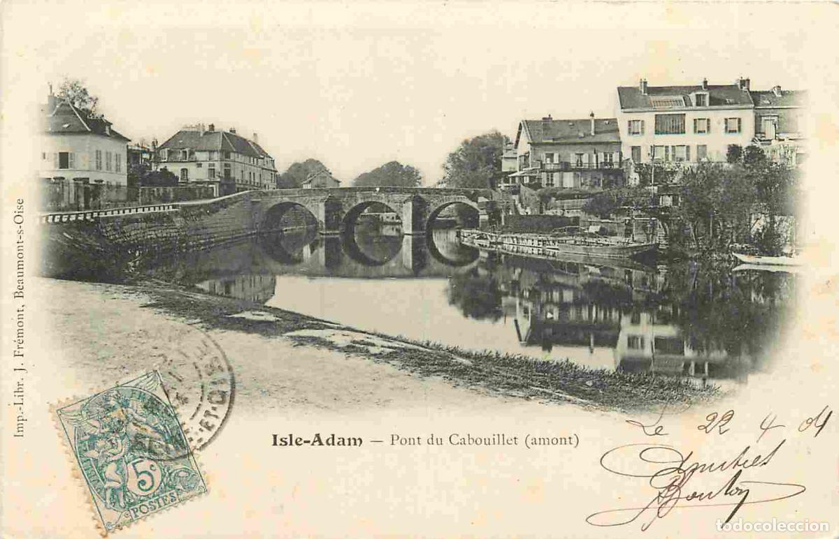 Postales: France - 95 - L'Isle Adam - Pont du Cabouillet - amont - Pr&eacute;curseur - CPA - Oblit&eacute;ration ronde de 19