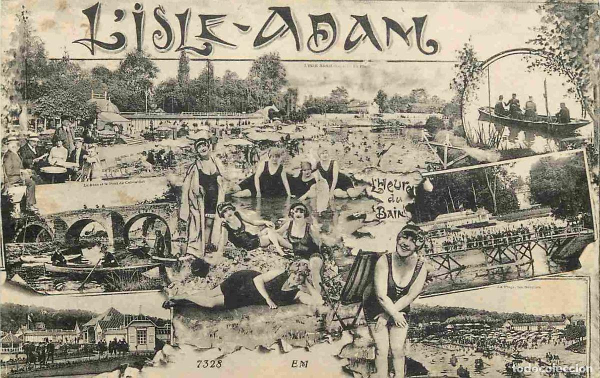 Postales: France - 95 - L'Isle Adam - Multivues - L'heure du bain - Baigneuses - Anim&eacute;e - CPA - Voir Scans Rec