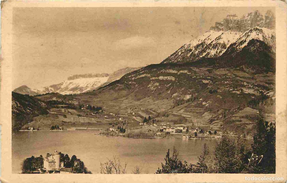 Cartes Postales: France - 74 - Lac d'Annecy - Duingt - Le Lac - Talloires et le Massif de la Tournette - CPA - Oblit&eacute;