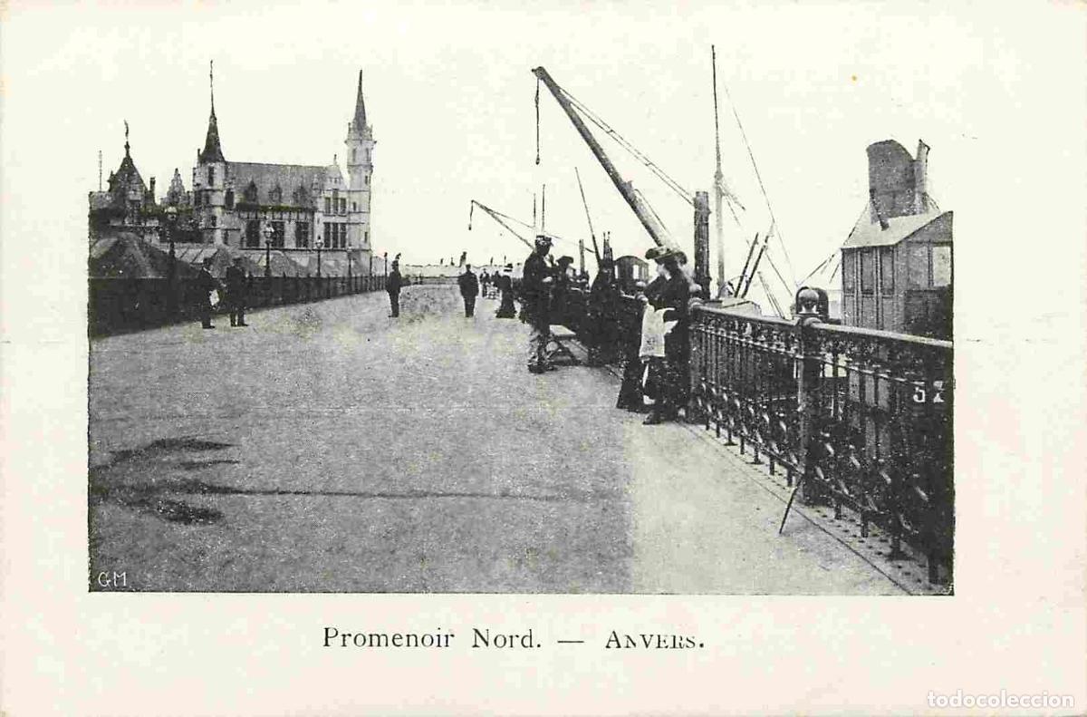 Cartes Postales: Belgique - Anvers - Antwerpen - Promenoir Nord - Anim&eacute;e - Pr&eacute;curseur - CPA - Voir Scans Recto-Verso