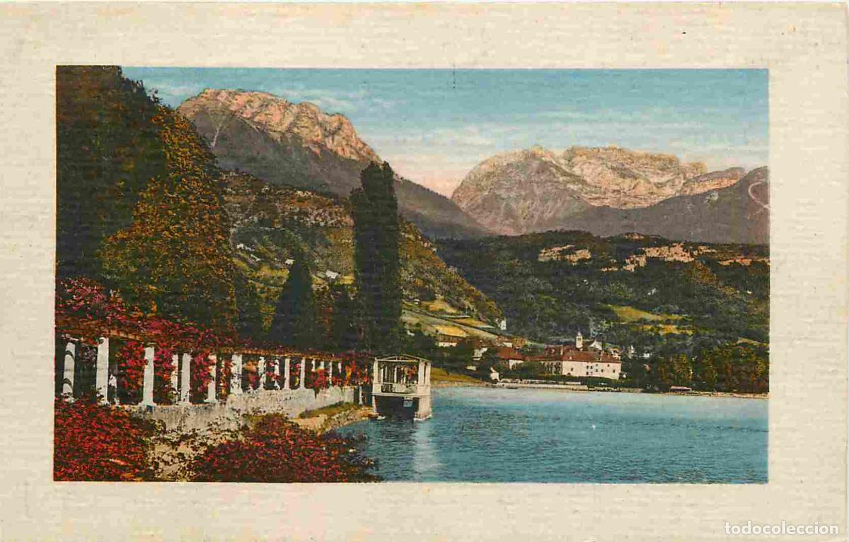 Cartes Postales: France - 74 - Lac d'Annecy - Talloires - Bords du Lac et la Tournette - Correspondance - Coloris&eacute;e -