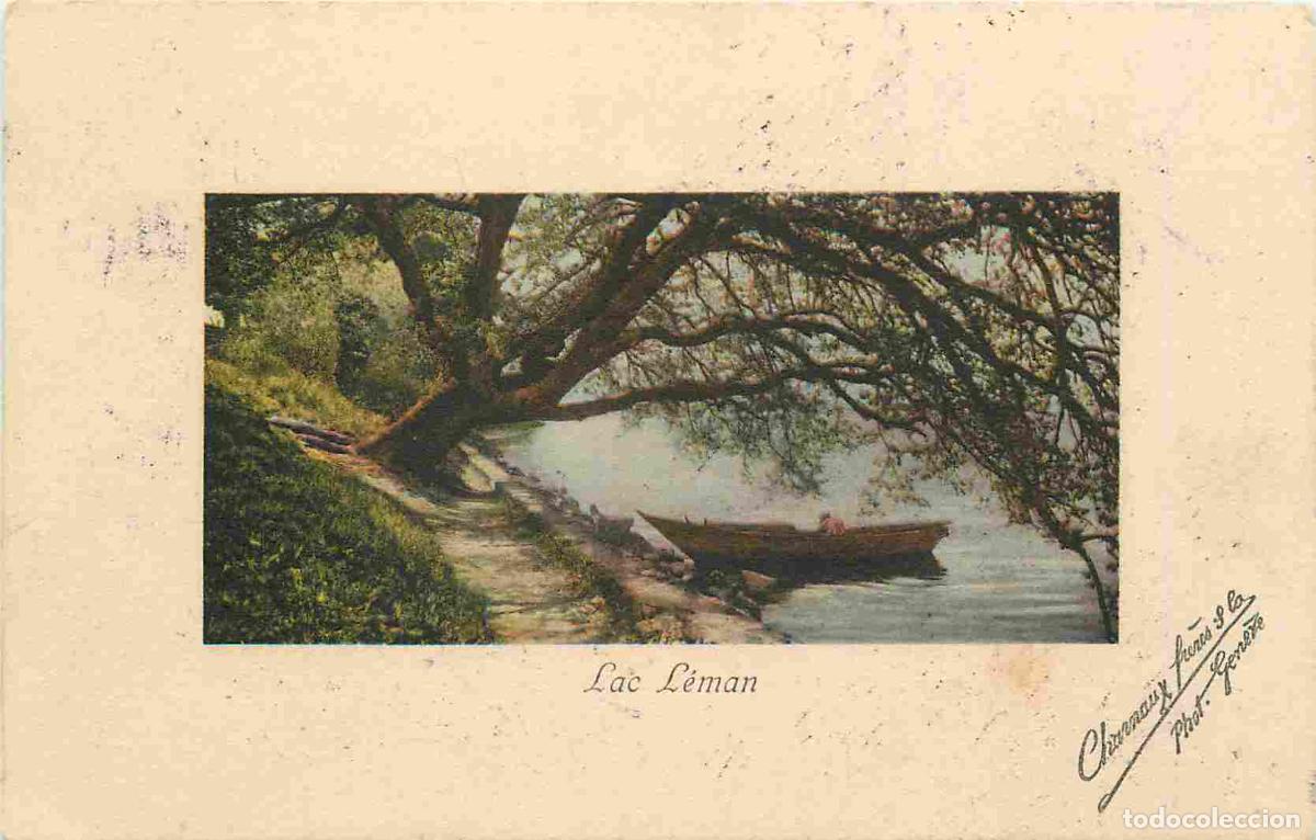 Cartes Postales: France - 74 - Lac L&eacute;man - Coloris&eacute;e - Correspondance - CPA - Oblit&eacute;ration ronde de 1911 - Voir Scans