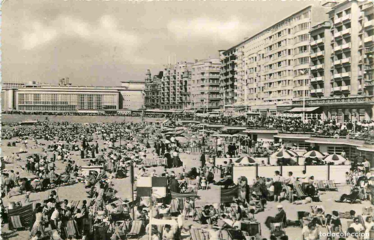Cartes Postales: Pays - Belgique - Ostende - Oostende - Digue de Mer - Anim&eacute;e - Carte Dentel&eacute;e - CPSM format CPA - Ob