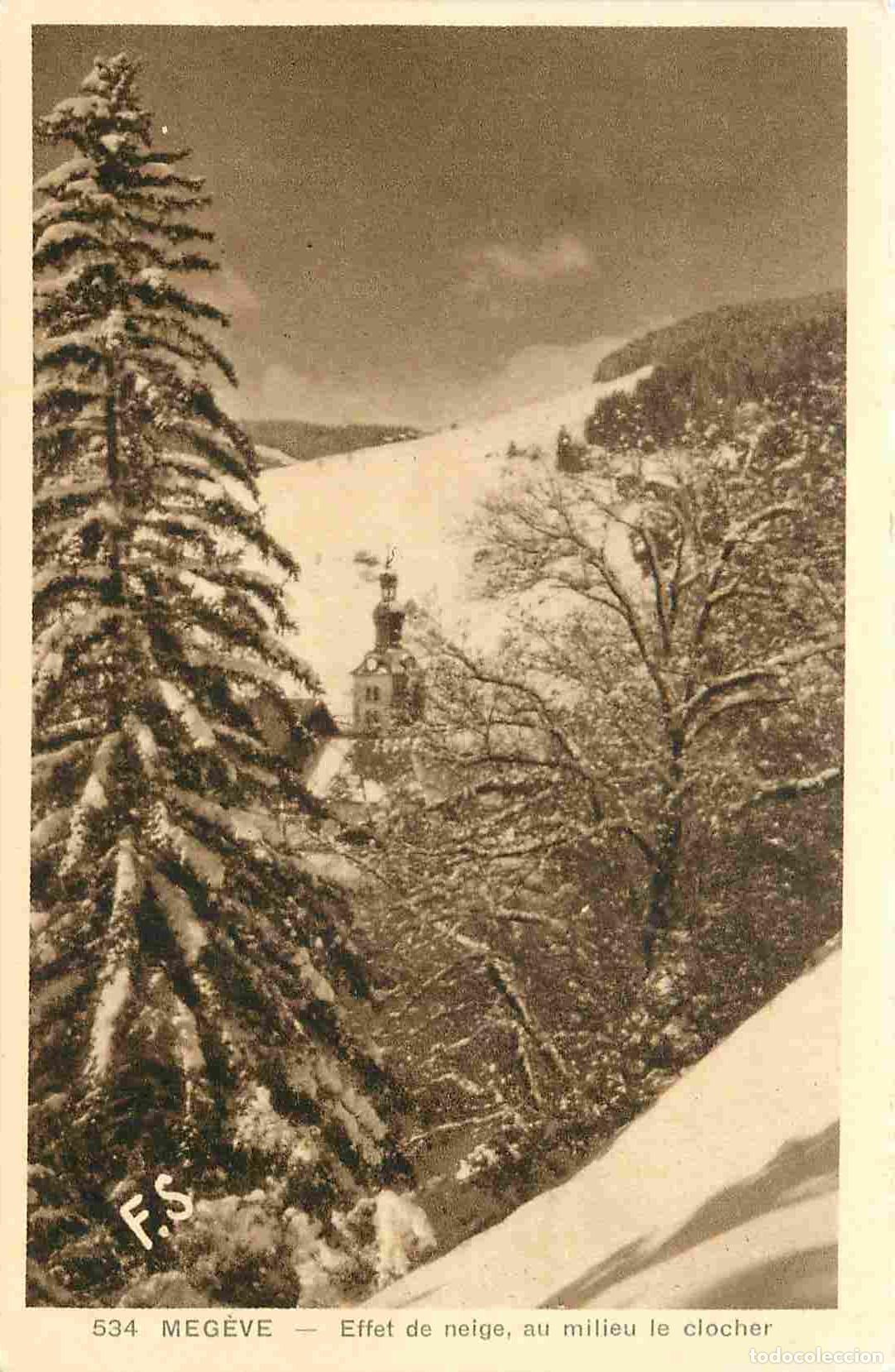 Cartes Postales: France - 74 - Meg&egrave;ve - Effet de neige au milieu le clocher - CPA - Voir Scans Recto-Verso