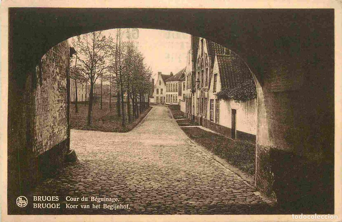 Cartes Postales: Pays - Belgique - Bruges - Brugge - Cour du B&eacute;guinage - CPA - Oblit&eacute;ration ronde de 1938 - Voir Scan