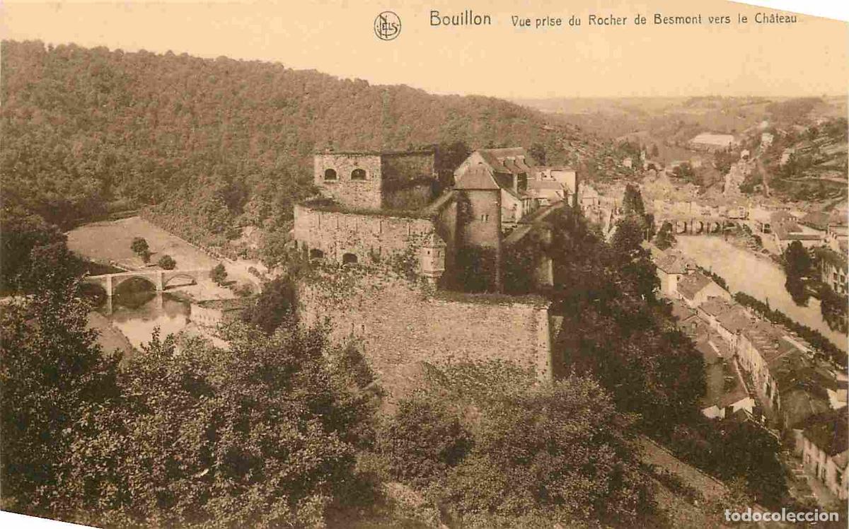 Cartes Postales: Pays - Belgique - Bouillon sur Semois - Vue prise du Rocher de Besmont vers le Chateau - CPA - Carte