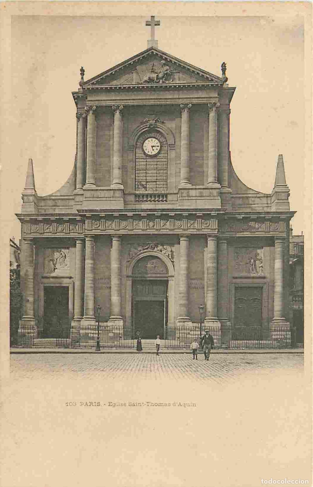 Cartes Postales: France - 75 - Paris - Eglise Saint Thomas d'Aquin - Anim&eacute;e - Pr&eacute;curseur - CPA - Voir Scans Recto-Ver