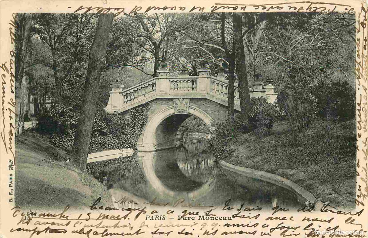 Cartoline: France - 75 - Paris - Parc Monceau - Pr&eacute;curseur - Correspondance - CPA - Oblit&eacute;ration ronde de 1904