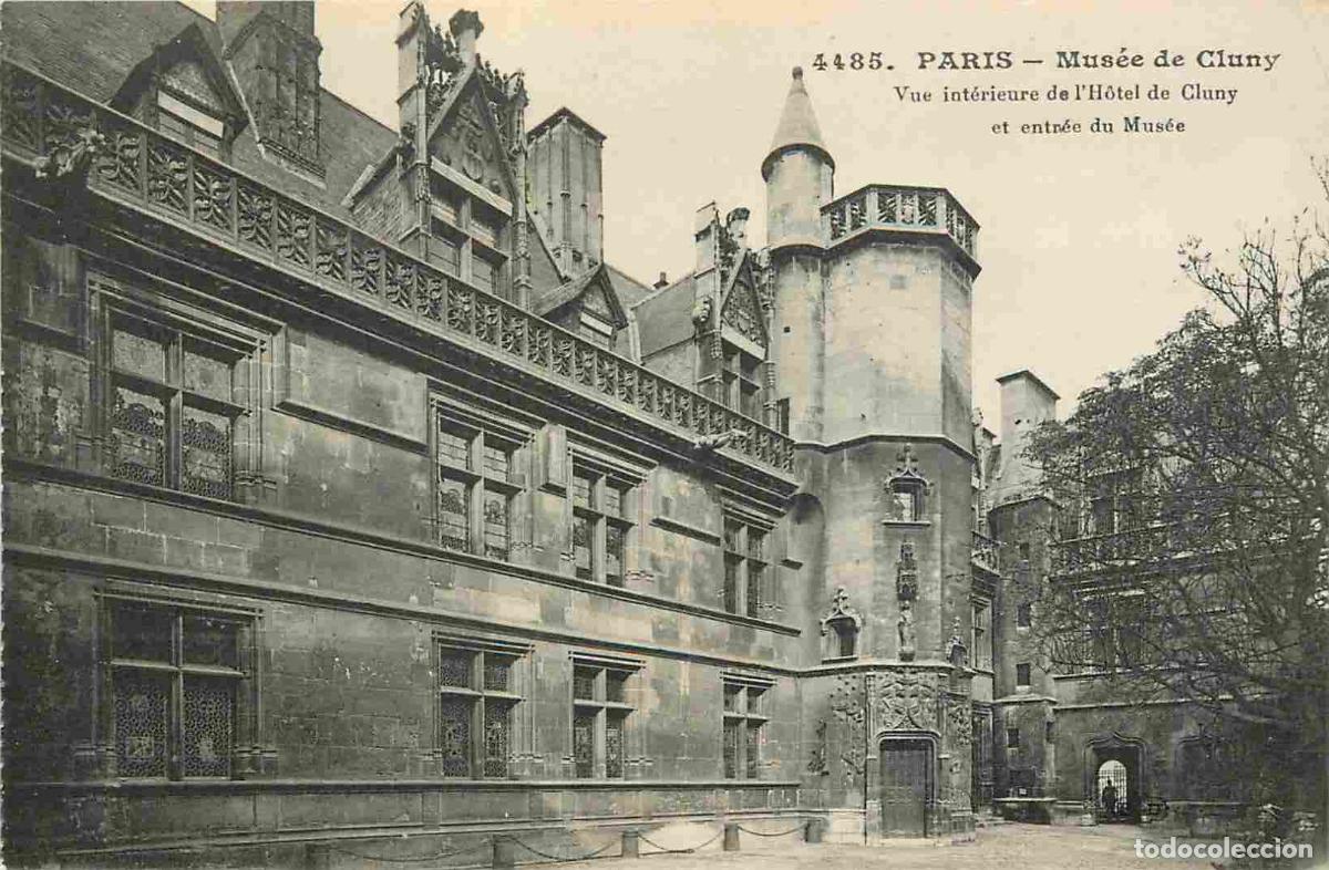 Postkarten: France - 75 - Paris - Mus&eacute;e de Cluny - Vue int&eacute;rieure de l'H&ocirc;tel de Cluny et entr&eacute;e du Mus&eacute;e - CPA -