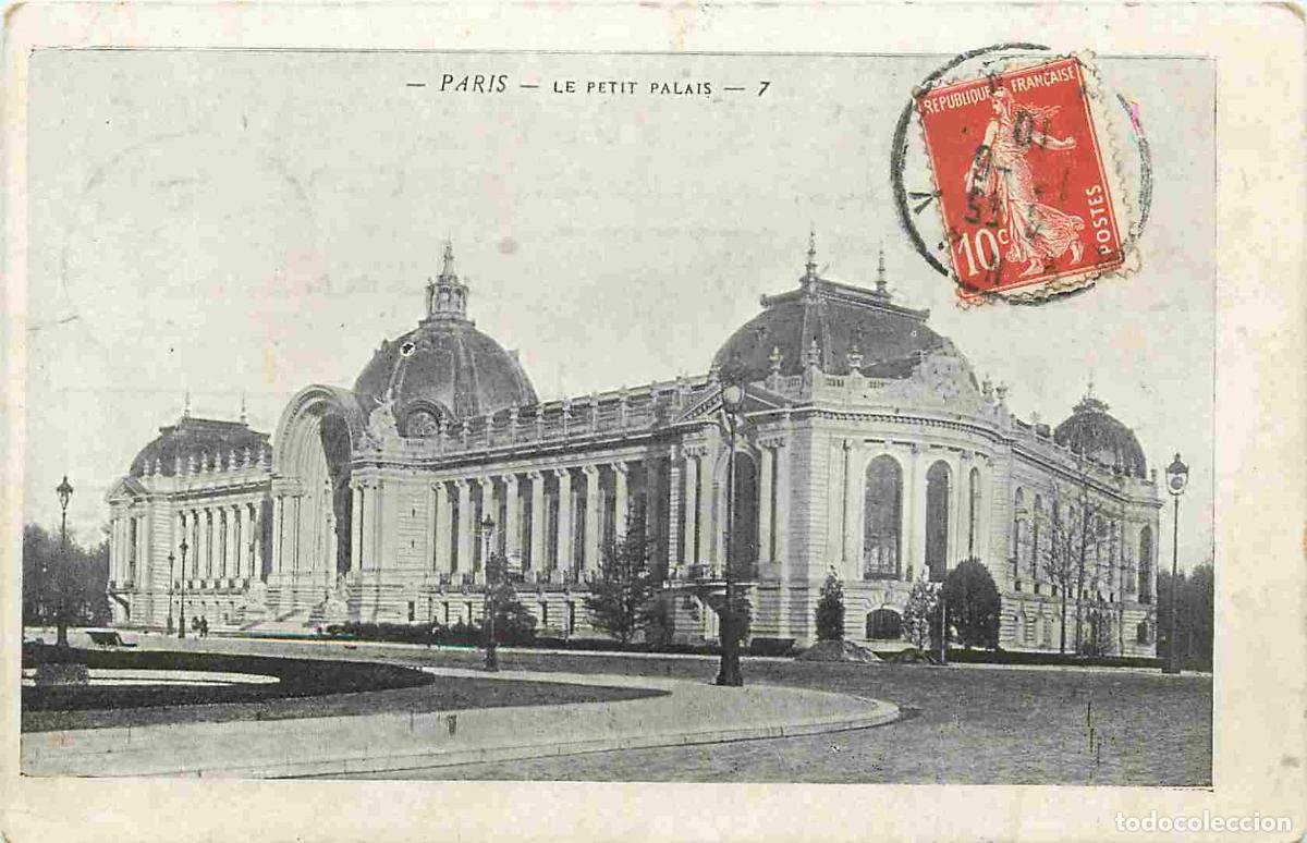 Postkarten: France - 75 - Paris - Le Petit Palas - Correspondance - CPA - Oblit&eacute;ration ronde de 1910 - Voir Scan