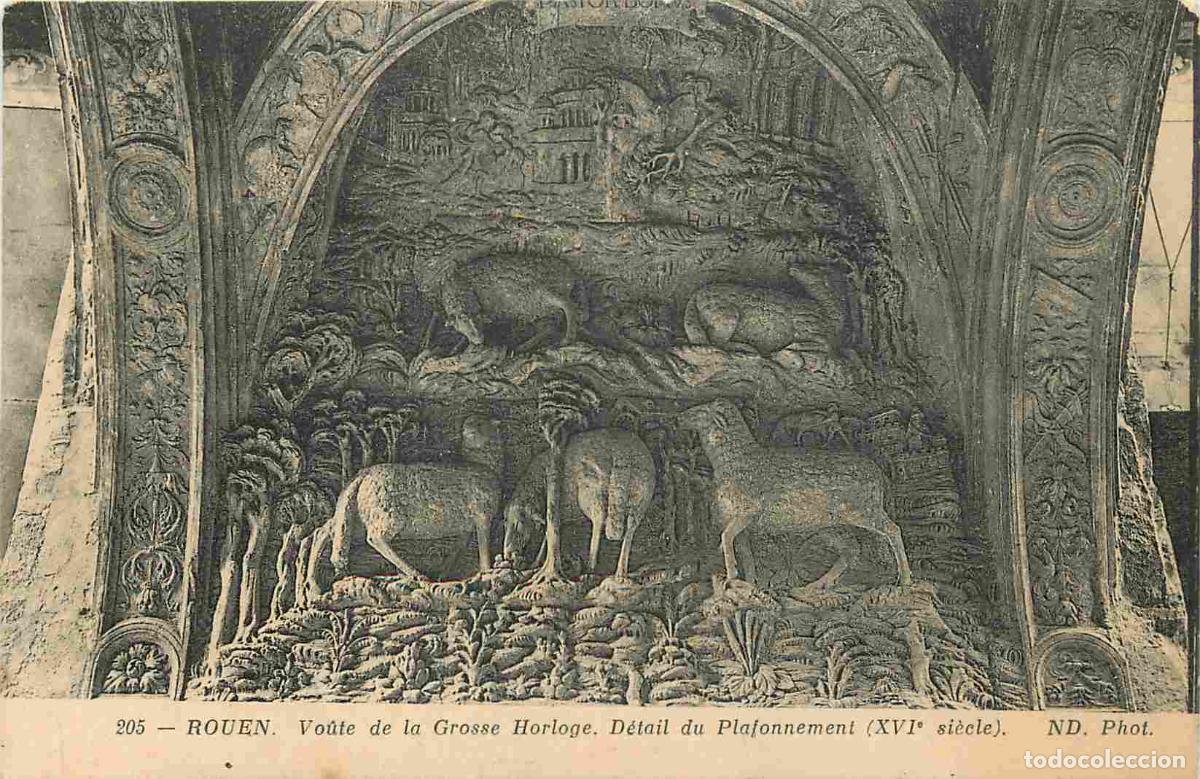 Postkarten: France - 76 - Rouen - Vo&ucirc;te de la Grosse Horloge - D&eacute;tail du Plafonnement - Art Religieux - CPA - Vo