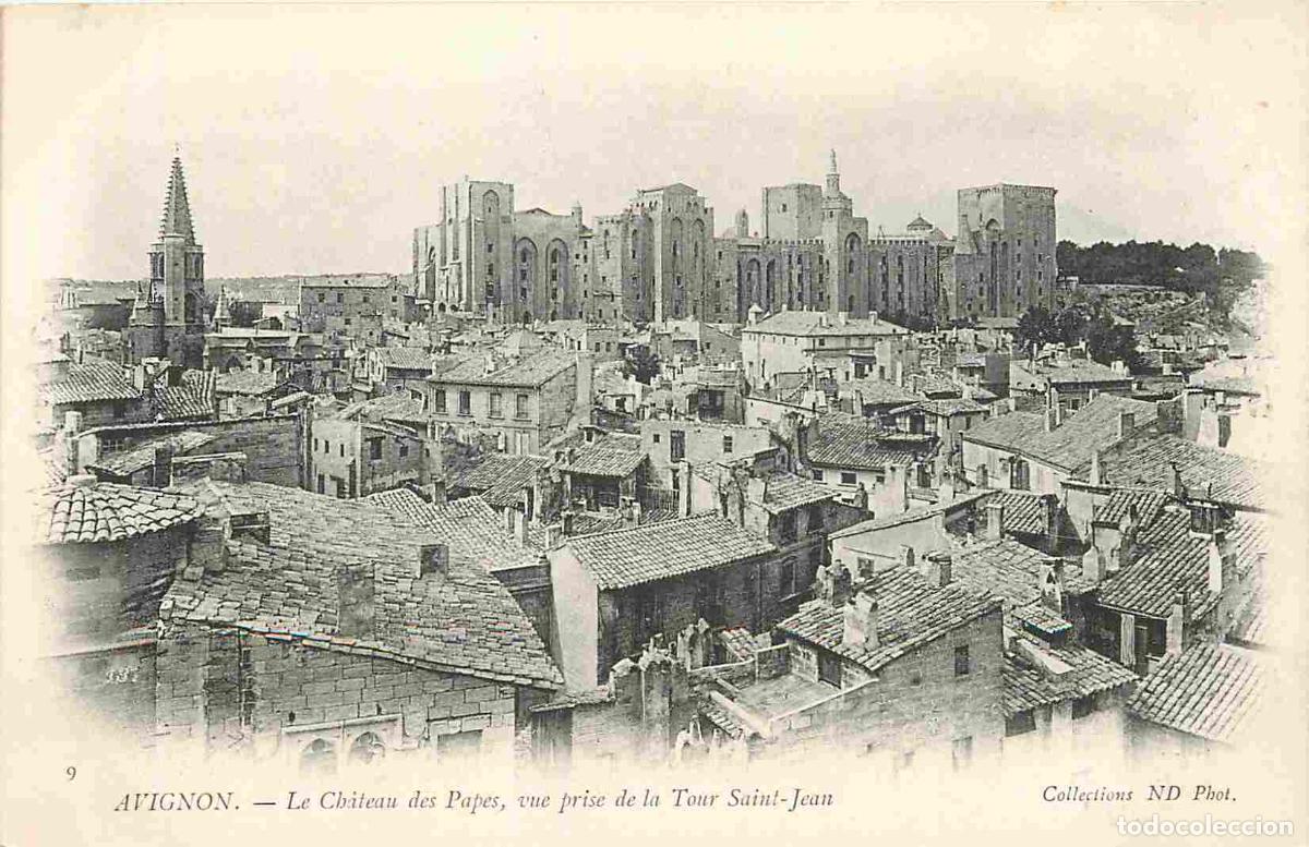 Postkarten: France - 84 - Avignon - Palais des Papes - Vue prise de la Tour Saint Jean - Pr&eacute;curseur - CPA - Voir