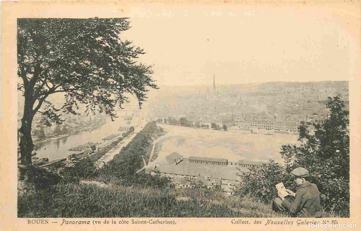 Postcards: France - 76 - Rouen - Panorama vu de la c&ocirc;te Sainte-Catherine - Anim&eacute;e - Pr&eacute;curseur - CPA - Voir Sca