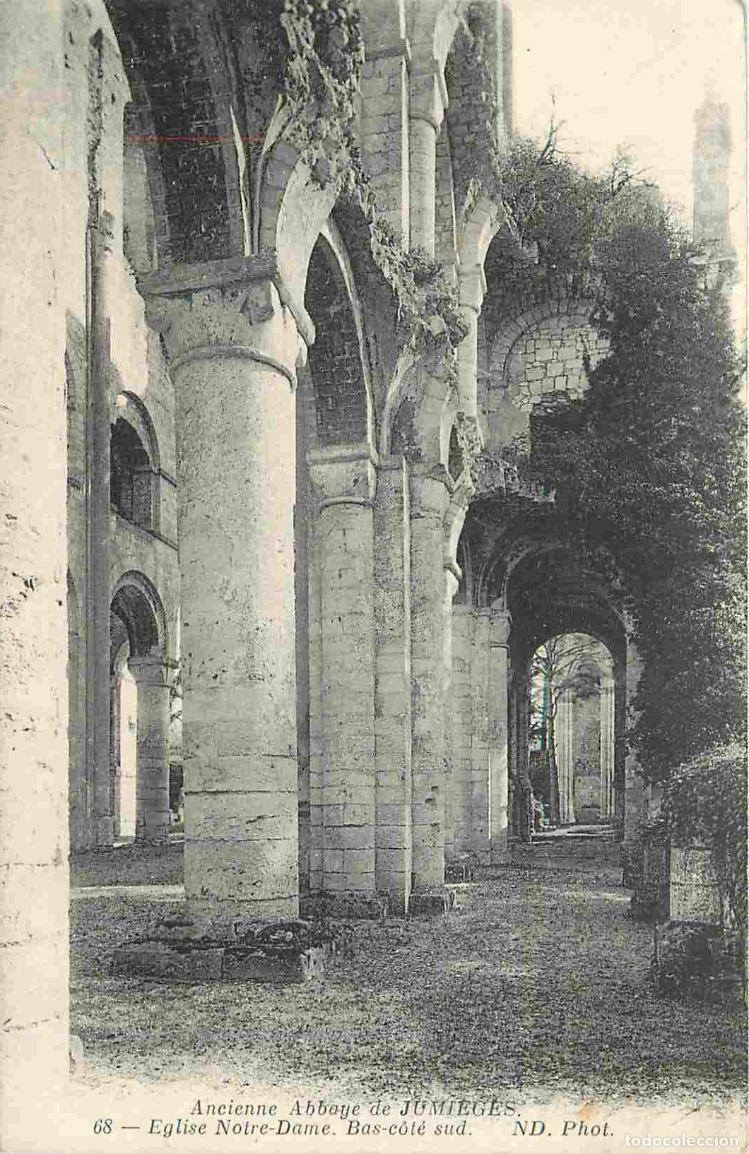 Postcards: France - 76 - Jumieges - Abbaye de Jumi&egrave;ges - Eglise Notre-Dame - Bas-c&ocirc;t&eacute; sud - CPA - Voir Scans Re