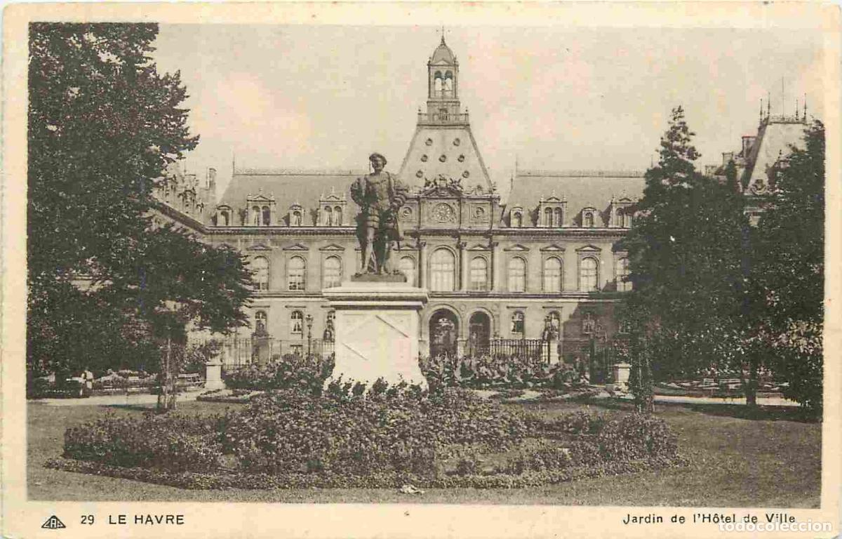Postcards: France - 76 - Le Havre - Jardin de l'H&ocirc;tel de Ville - CPA - Etat Carte provenant d'un Carnet - Voir