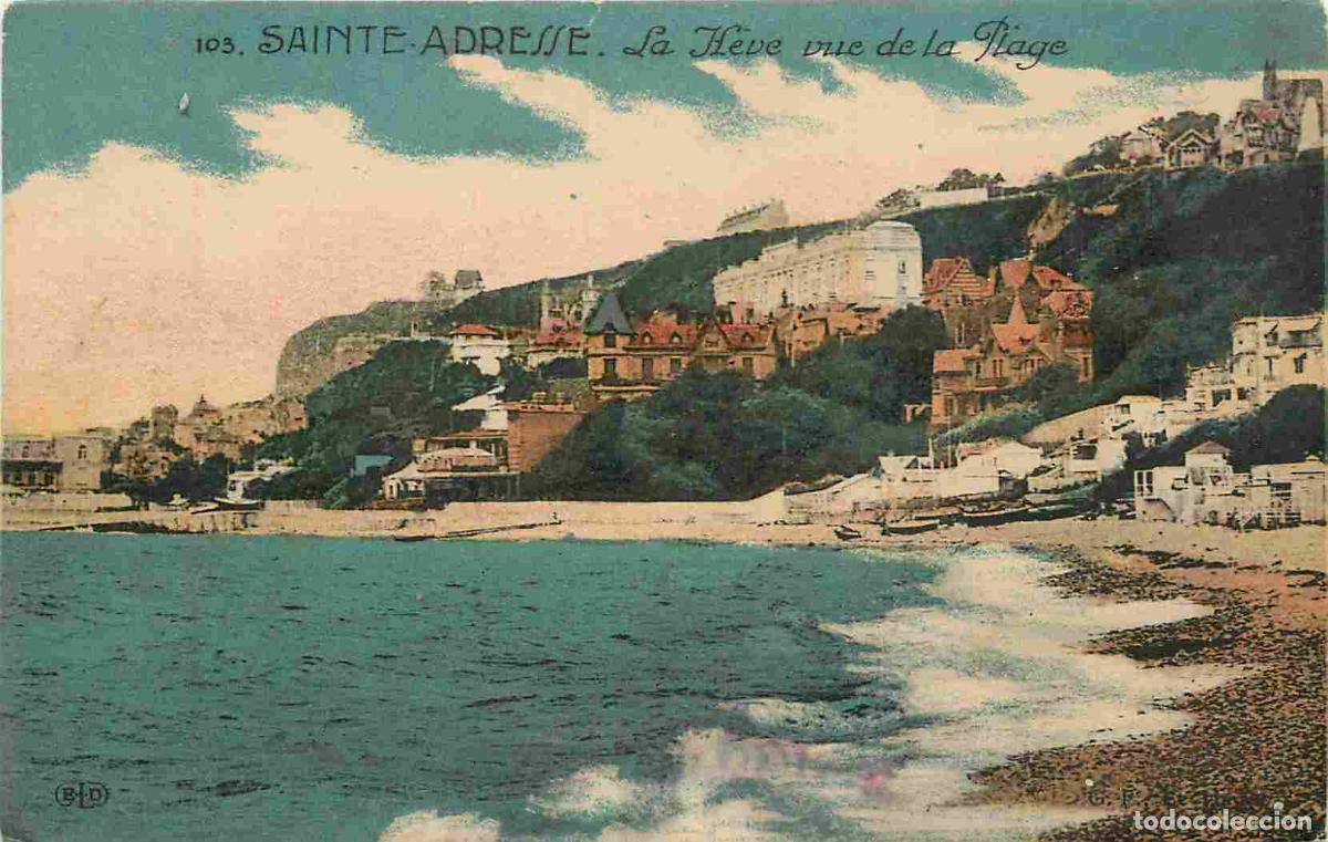 Postcards: France - 76 - Sainte Adresse - La H&egrave;ve vue de la Plage - Coloris&eacute;e - CPA - Voir Scans Recto-Verso