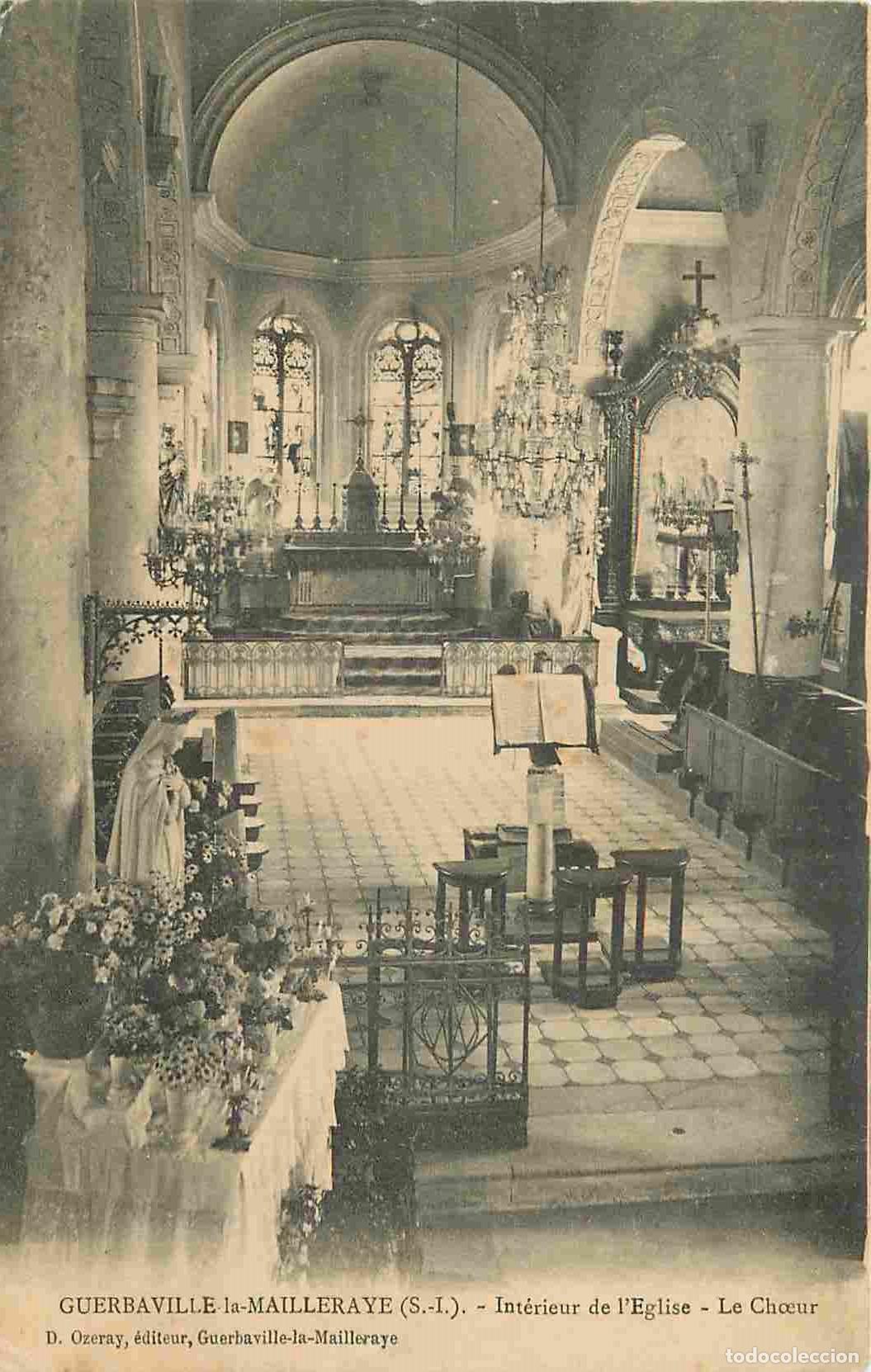 Postcards: France - 76 - Guerbaville la Mailleraye - int&eacute;rieur de l'Eglise - Le Ch�ur - CPA - Voir Scans Recto-